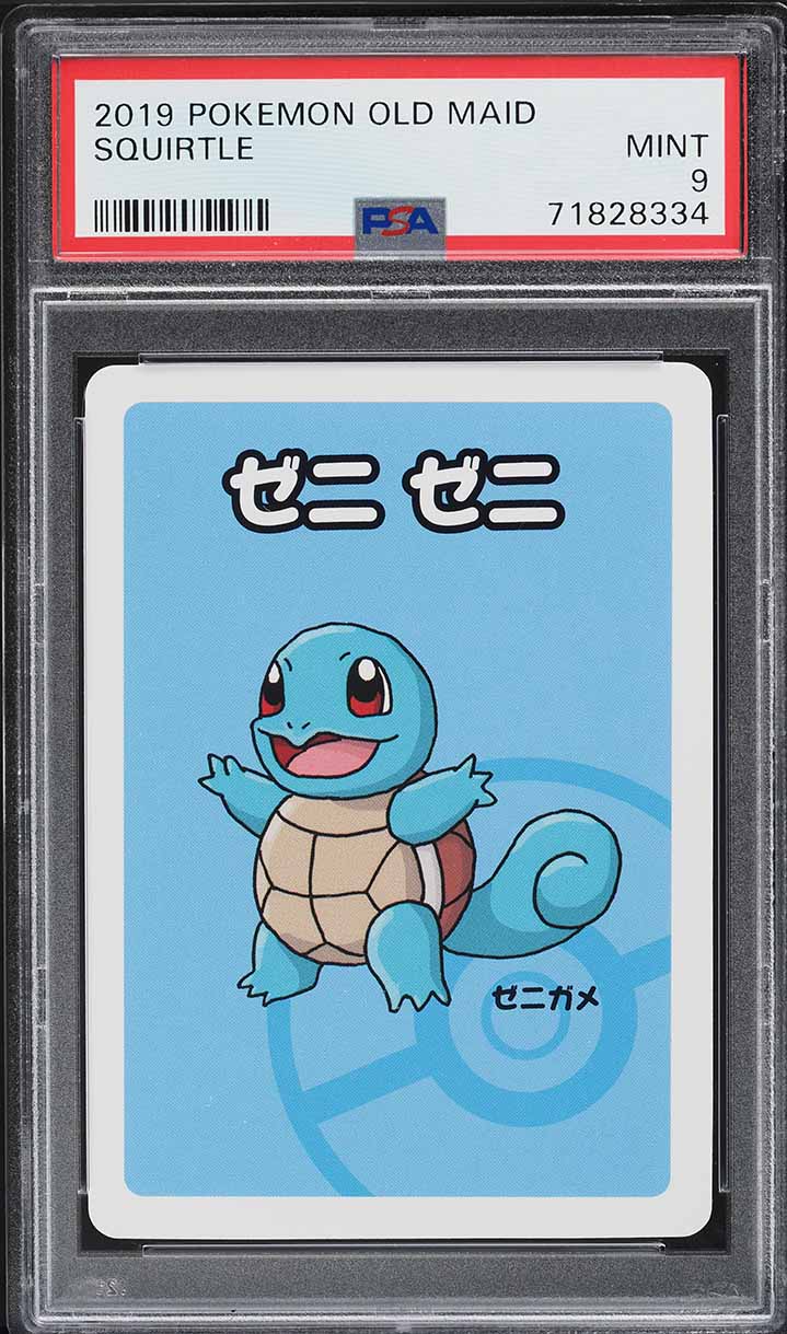 2019 Pokemon Japanese Old Maid Squirtle PSA 9 MINT