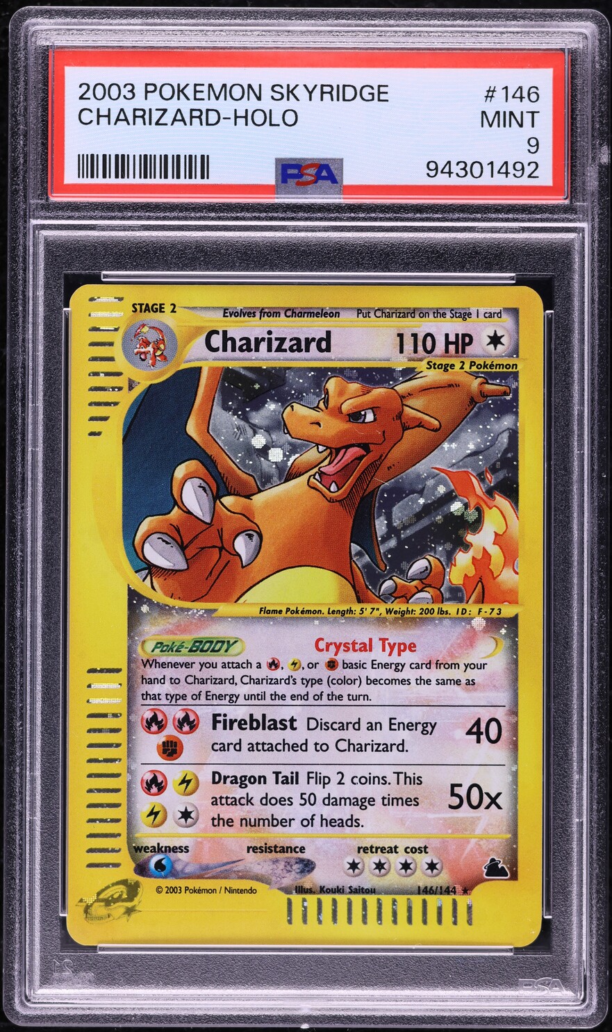 2003 Pokemon Skyridge Holo Charizard #146 PSA 9 MINT