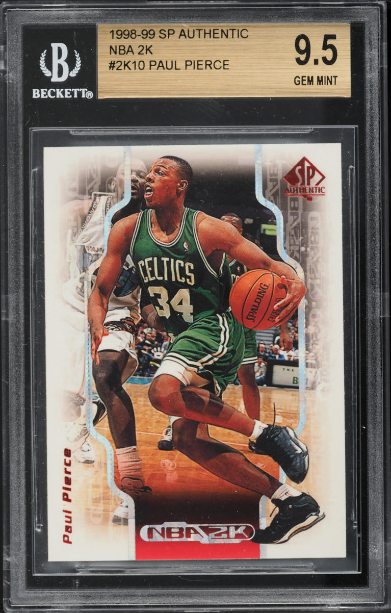 1998 SP Authentic NBA 2K Paul Pierce ROOKIE #2K10 BGS 9.5 GEM MINT