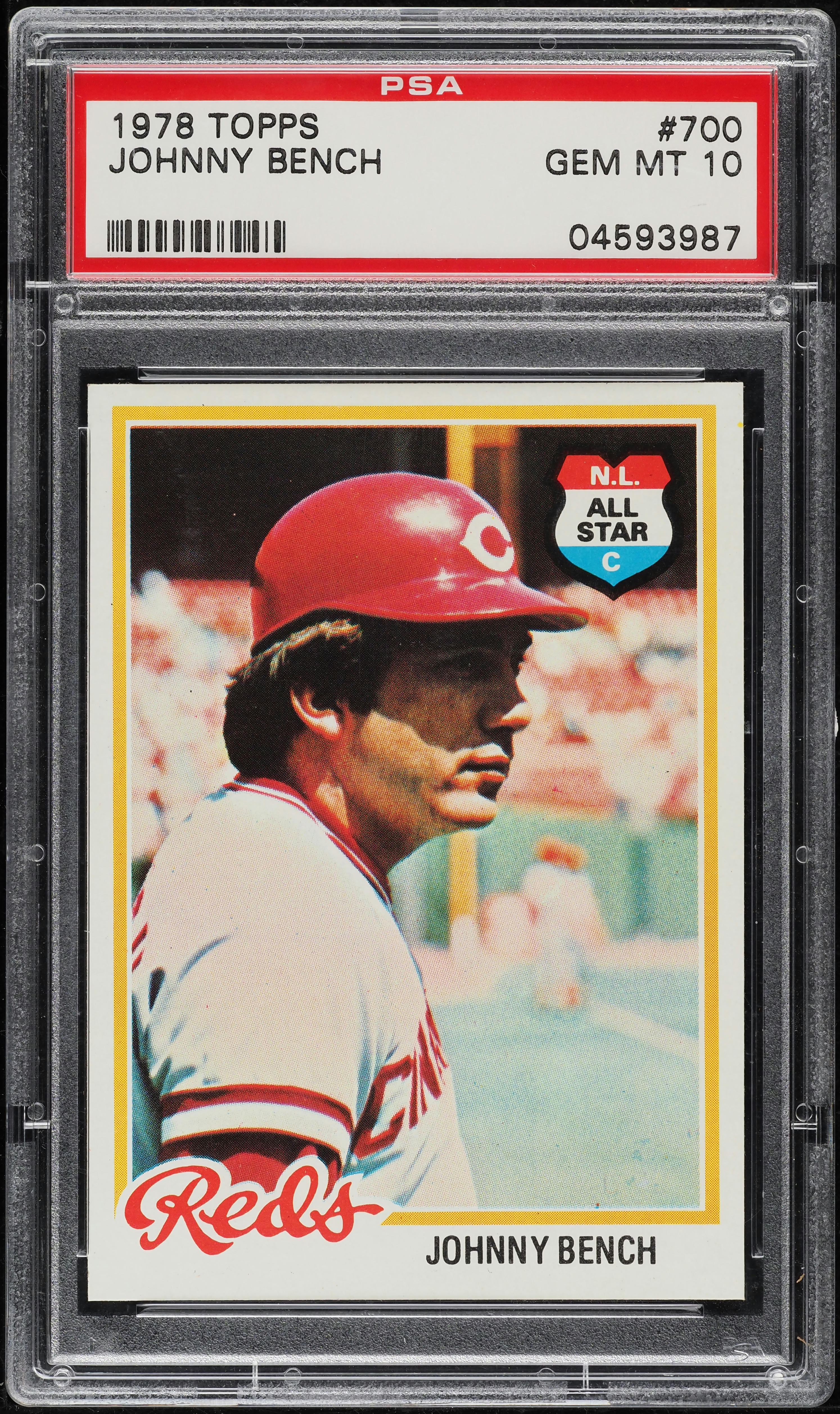 1978 Topps Johnny Bench #700 PSA 10 GEM MINT