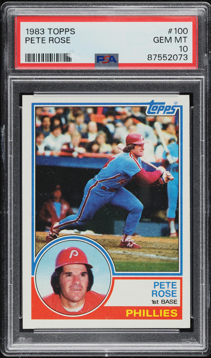 1983 Topps Pete Rose #100 PSA 10 GEM MINT