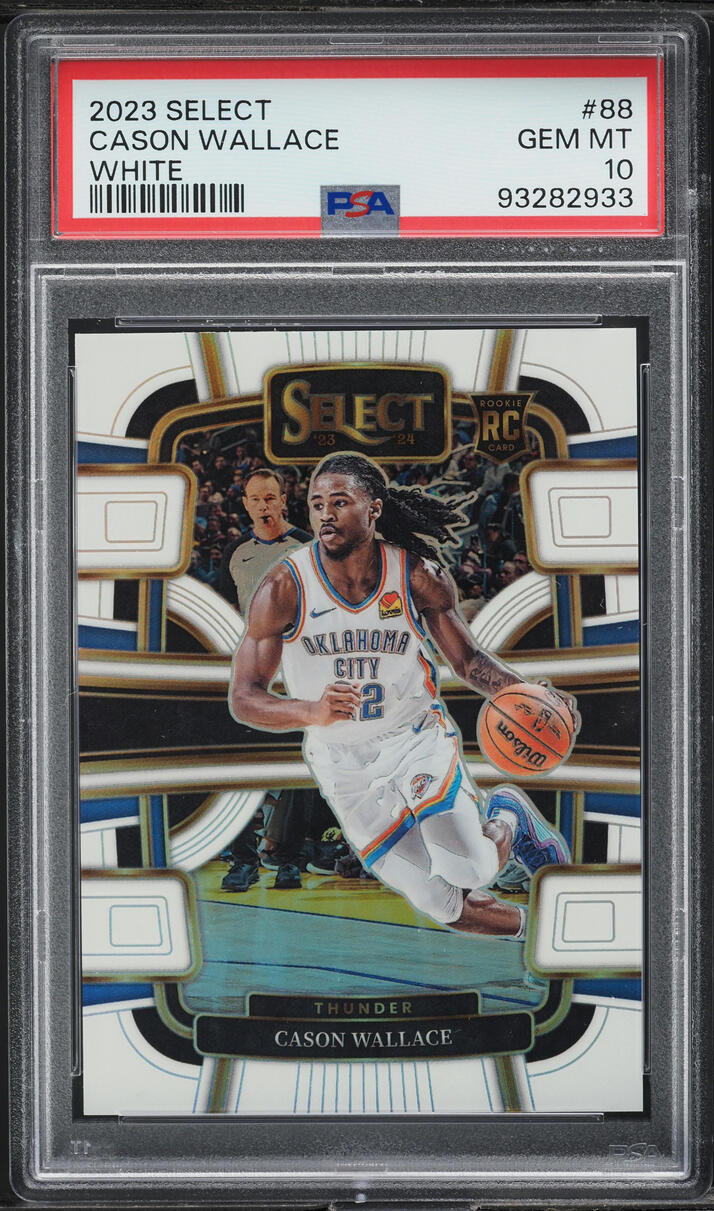 2023 Select Concourse White Prizm Cason Wallace ROOKIE /149 #88 PSA 10 GEM MINT
