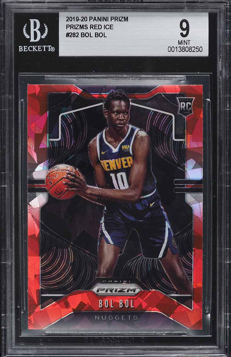 2019 Panini Prizm Red Ice Prizms Bol Bol ROOKIE #282 BGS 9 MINT