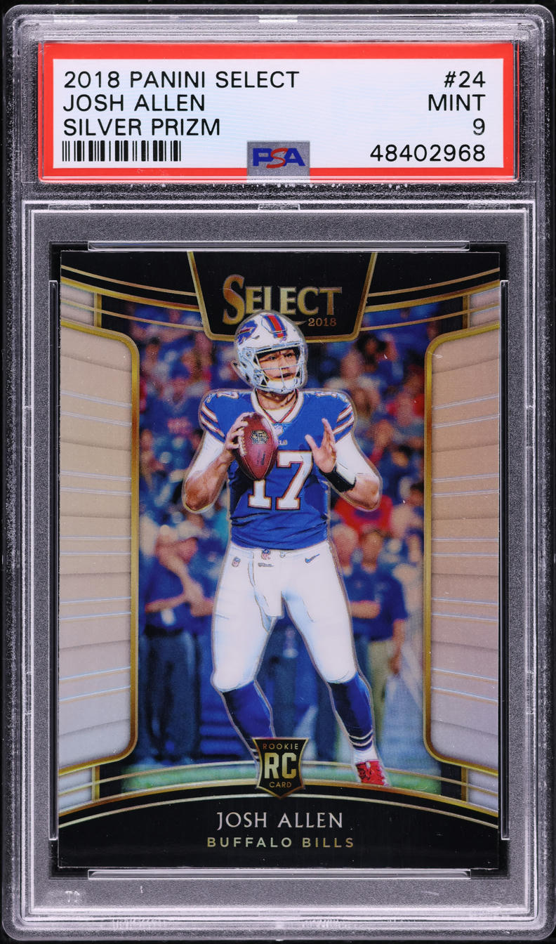 2018 Select Concourse Silver Prizm Josh Allen ROOKIE #24 PSA 9 MINT