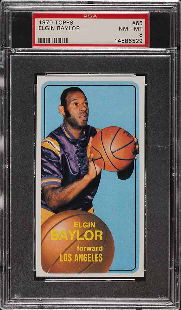 1970 Topps Basketball Elgin Baylor #65 PSA 8 NM-MT