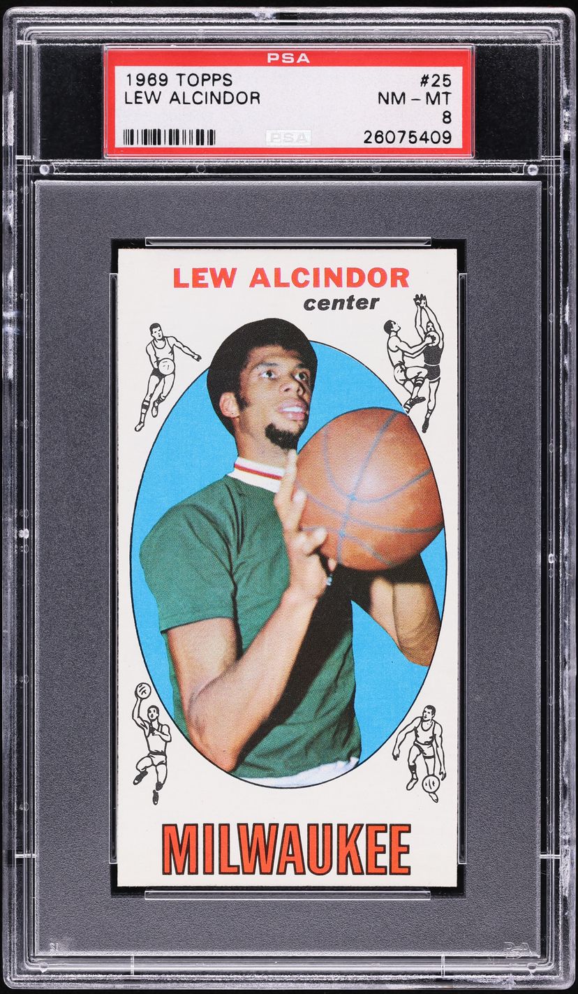 1969 Topps Basketball Lew Alcindor ROOKIE #25 PSA 8 NM-MT