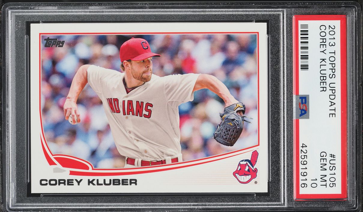 2013 Topps Update Corey Kluber #US105 PSA 10 GEM MINT