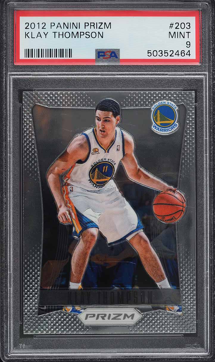 2012 Panini Prizm Klay Thompson ROOKIE RC #203 PSA 9 MINT