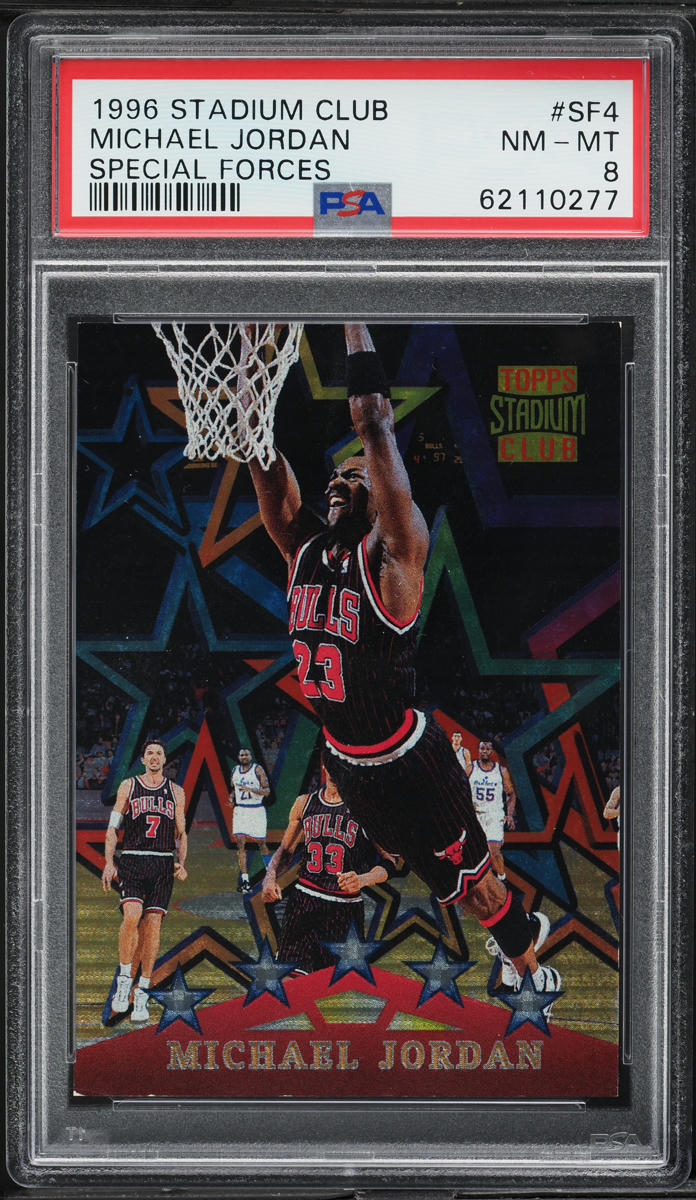 1996 Stadium Club Special Forces Michael Jordan #SF4 PSA 8 NM-MT