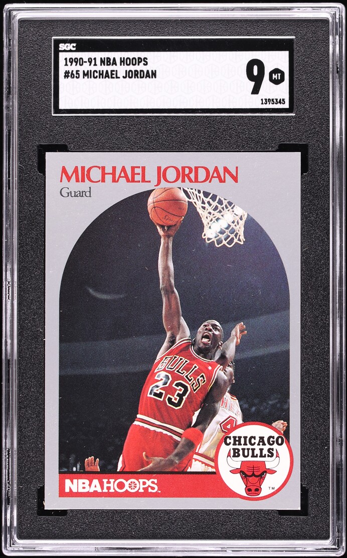 1990 Hoops Michael Jordan #65 SGC 9 MINT