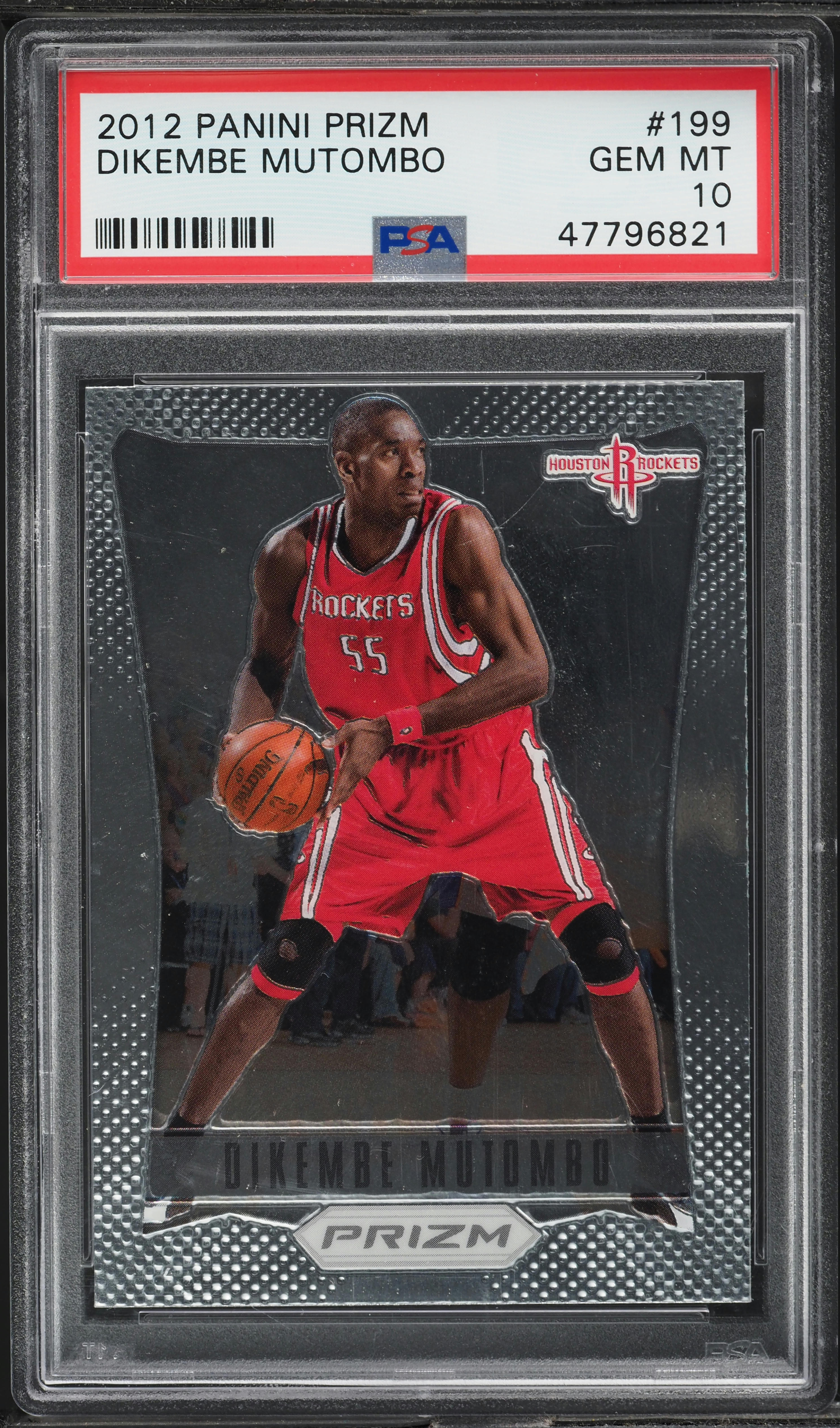 2012 Panini Prizm Dikembe Mutombo #199 PSA 10 GEM MINT