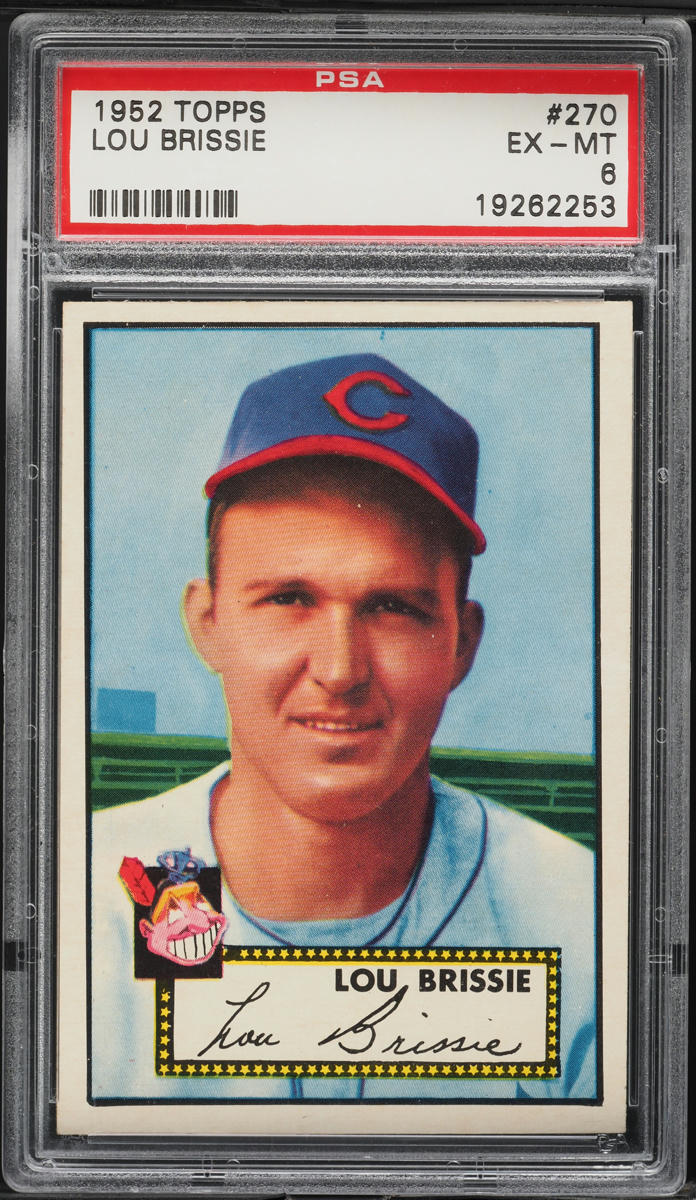 1952 Topps Lou Brissie #270 PSA 6 EXMT
