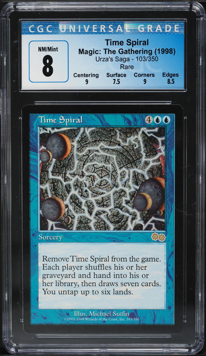 1994 Magic The Gathering MTG Urza's Saga Time Spiral #103 CGC 8 NM-MT