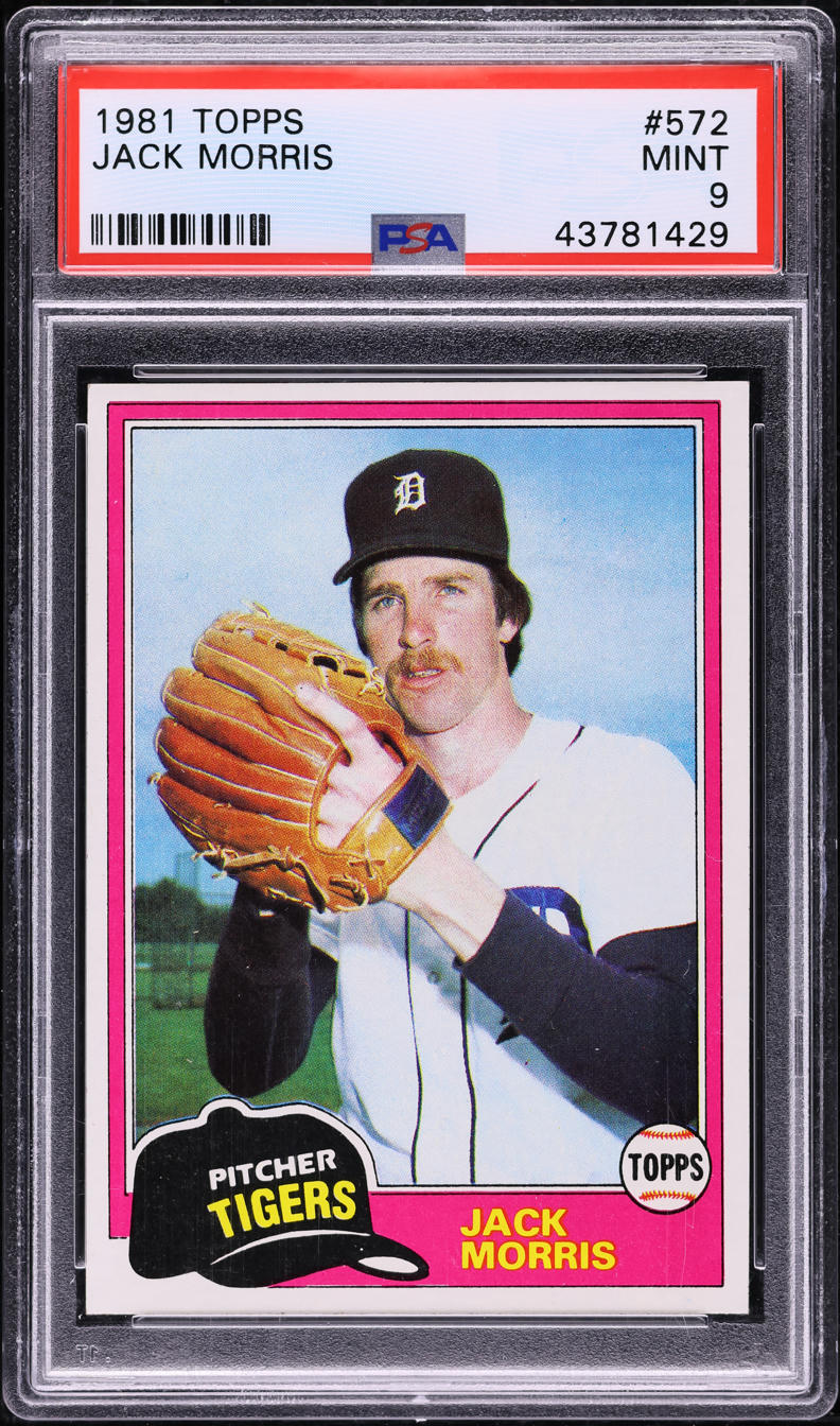 1981 Topps Jack Morris #572 PSA 9 MINT