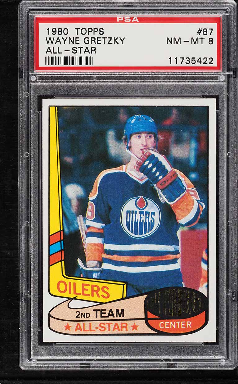 1980 Topps Hockey Wayne Gretzky ALL-STAR #87 PSA 8 NM-MT
