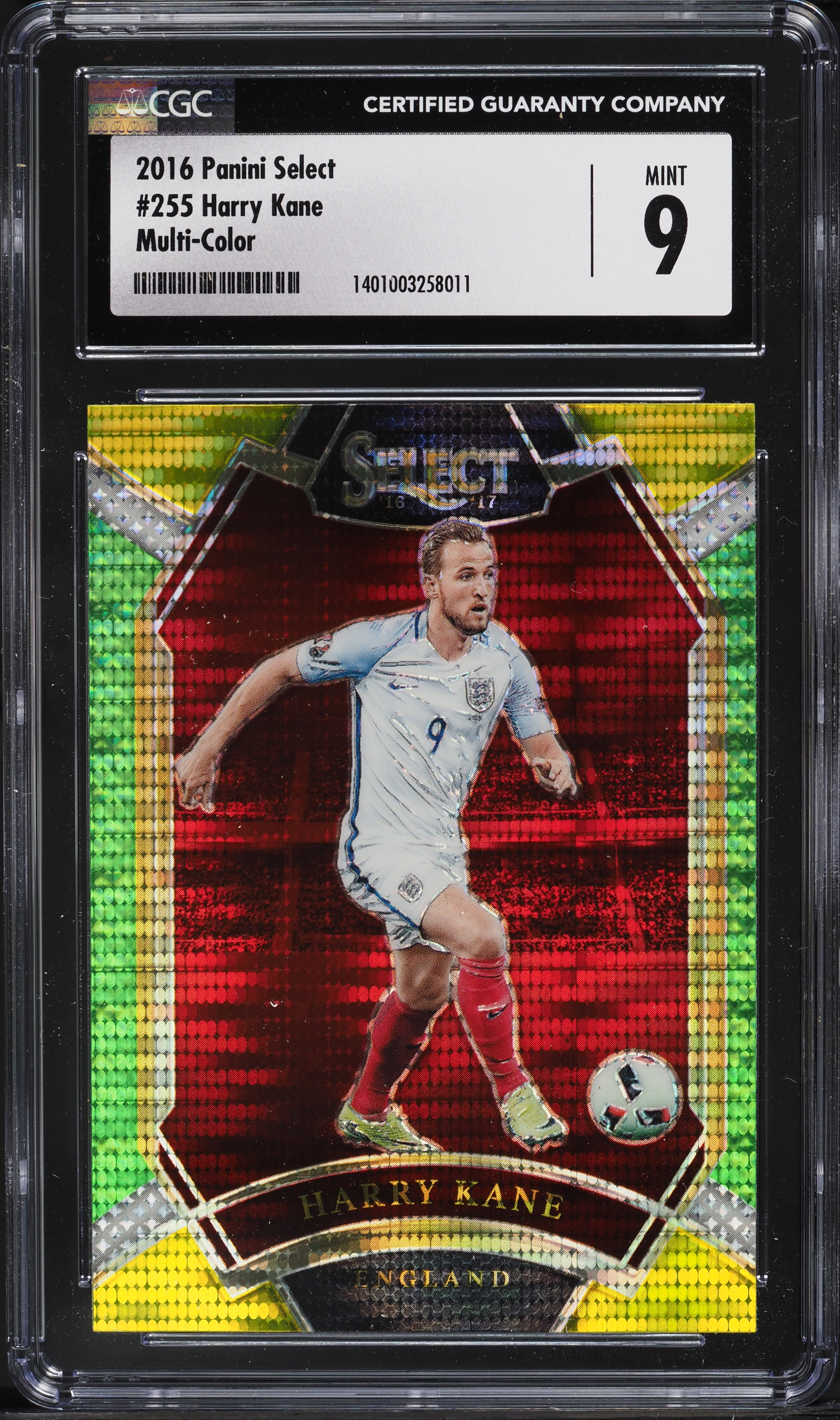 2016 Select Field Level Multi-Color Prizm Harry Kane #255 CGC 9 MINT