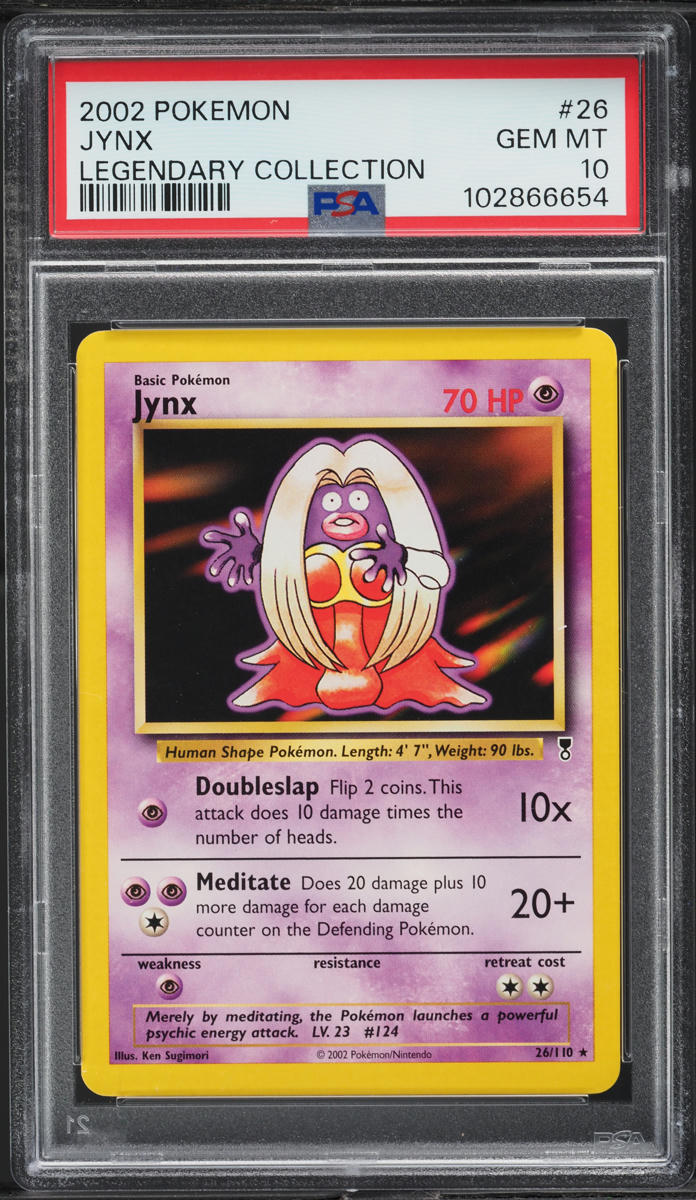 2002 Pokemon Legendary Collection Jynx #26 PSA 10 GEM MINT