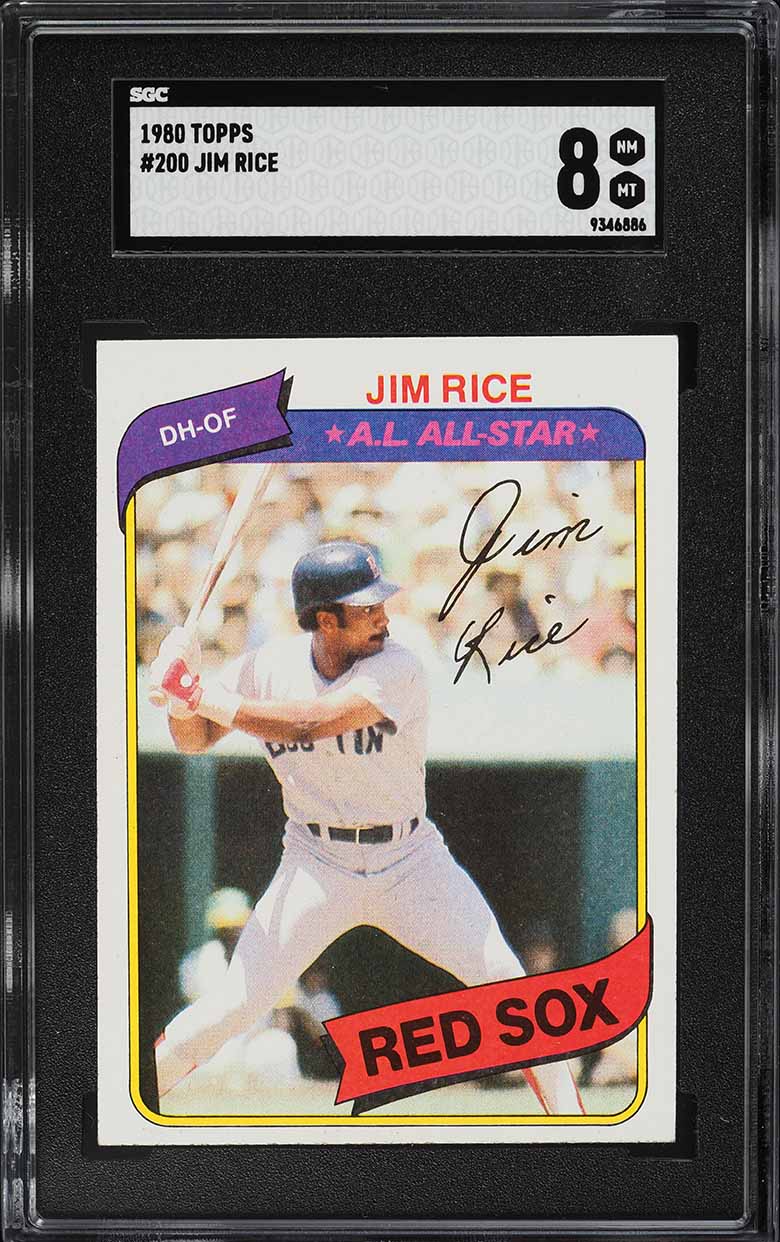 1980 Topps Jim Rice #200 SGC 8 NM-MT