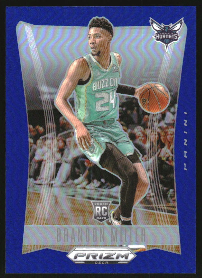 2023-24 Panini Prizm Deca Prizms Blue #205 Brandon Miller RC Rookie /149