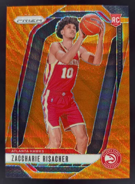 2024-25 Panini Prizm Orange Wave Prizm #265 Zaccharie Risacher RC /60