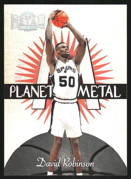 1997-98 Skybox Metal Universe Planet Metal #13 PM David Robinson