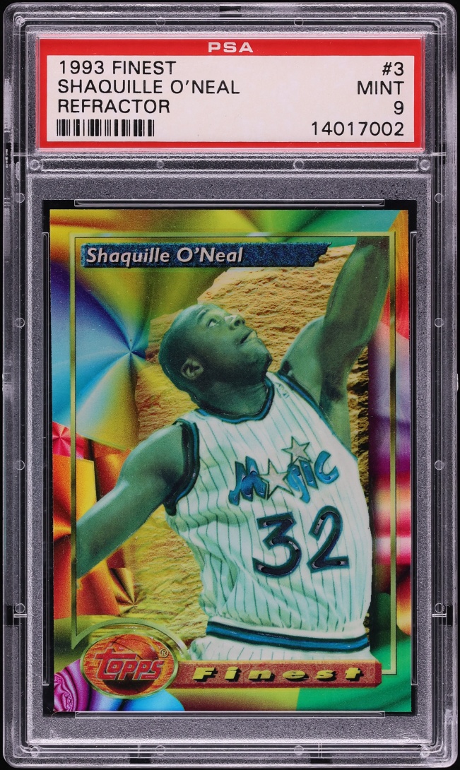 1993 Finest Refractor Shaquille O'Neal #3 PSA 9 MINT
