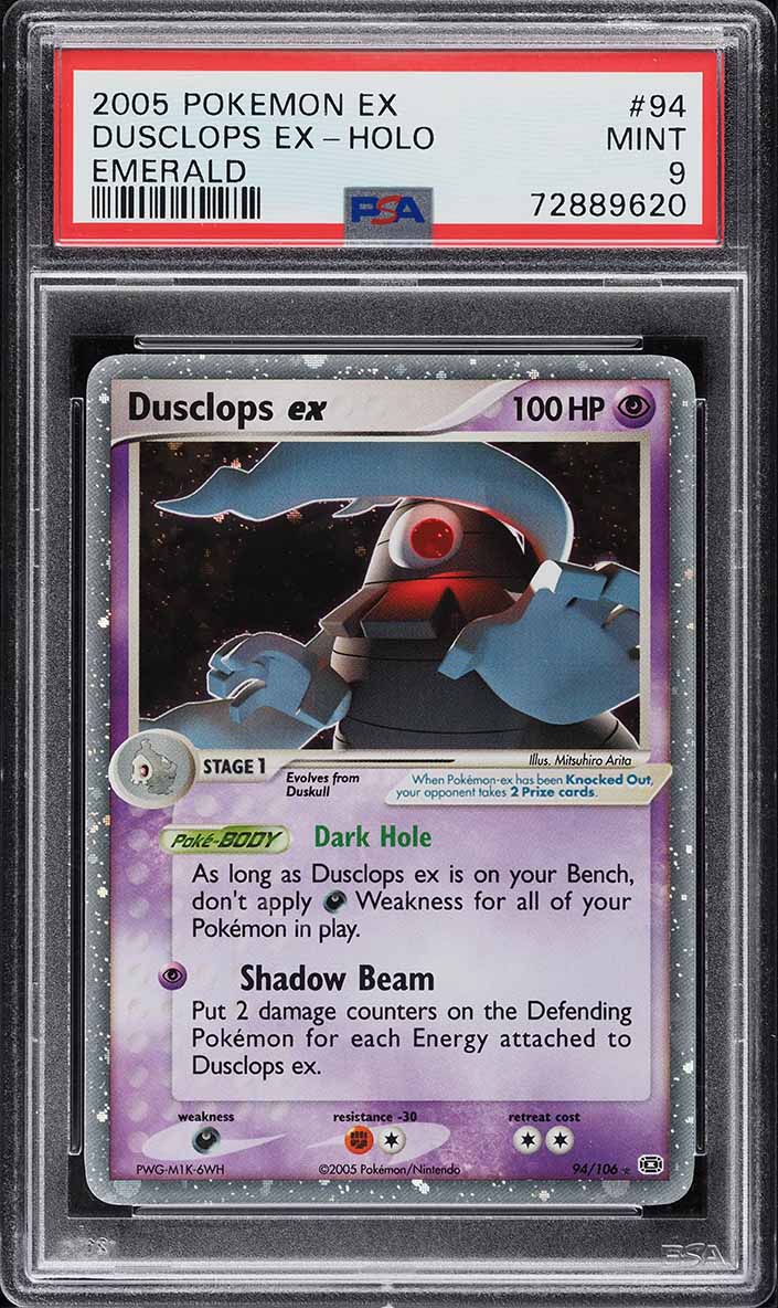 2005 Pokemon EX Emerald Holo Dusclops ex #94 PSA 9 MINT