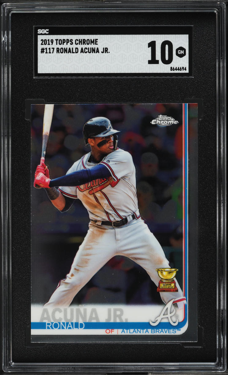 2019 Topps Chrome Ronald Acuna Jr. #117 SGC 10 GEM MINT