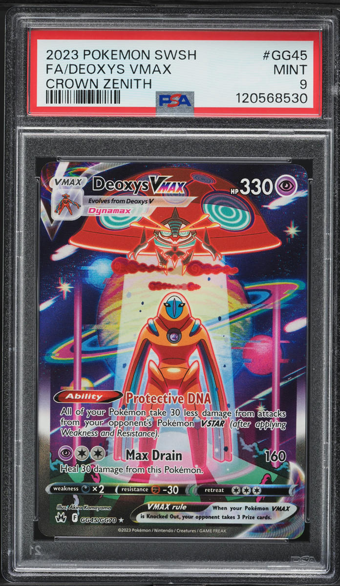 2023 Pokemon SWSH Crown Zenith Alt Art Deoxys VMAX #GG45 PSA 9 MINT