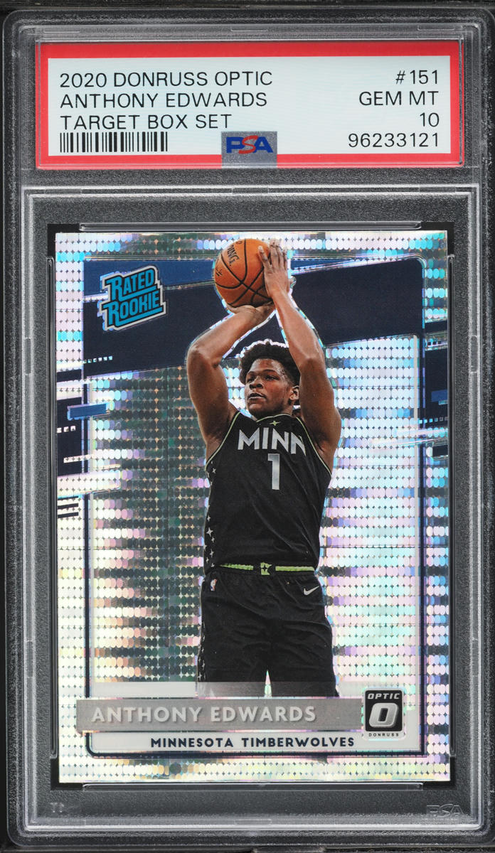 2020 Donruss Optic Target Box Set Anthony Edwards ROOKIE #151 PSA 10 GEM MINT