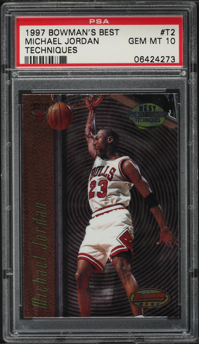 1997 Bowman's Best Techniques Michael Jordan #T2 PSA 10 GEM MINT