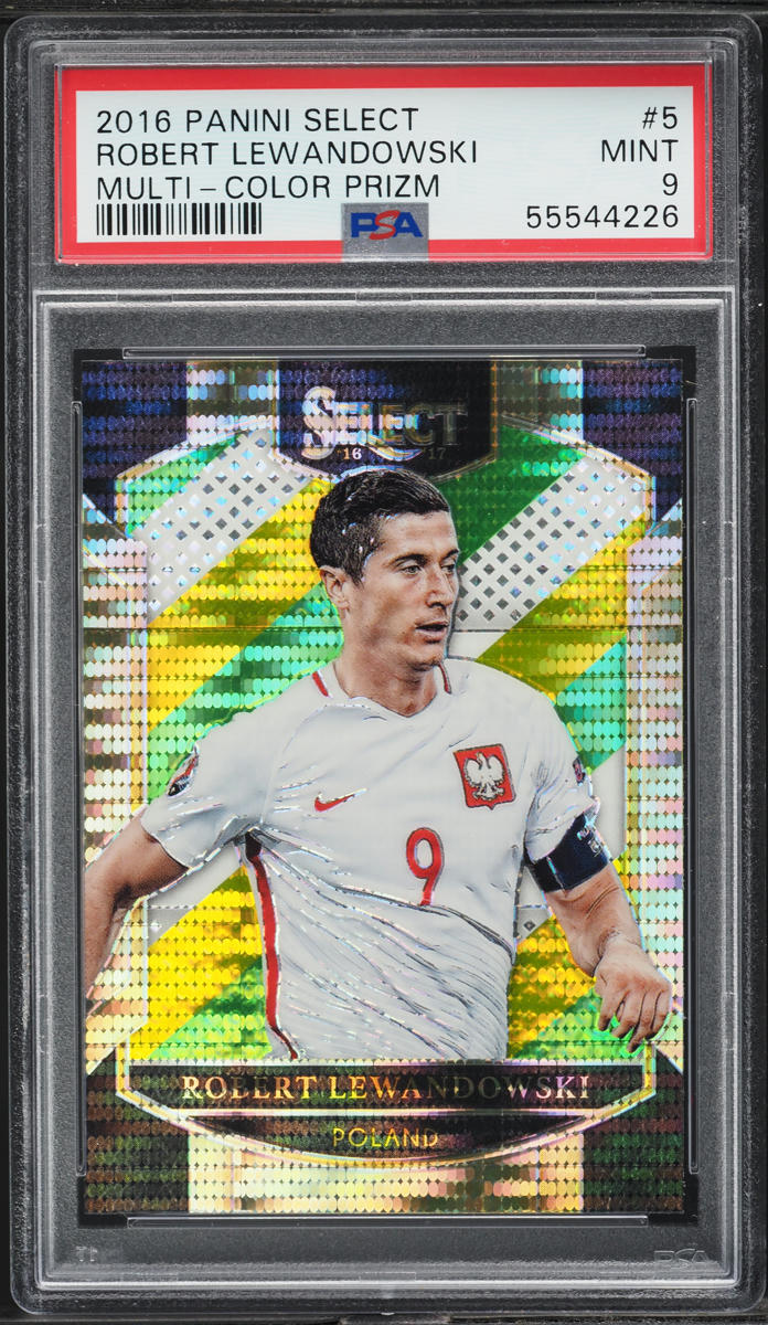 2016 Select Multi-Color Prizm Robert Lewandowski #5 PSA 9 MINT