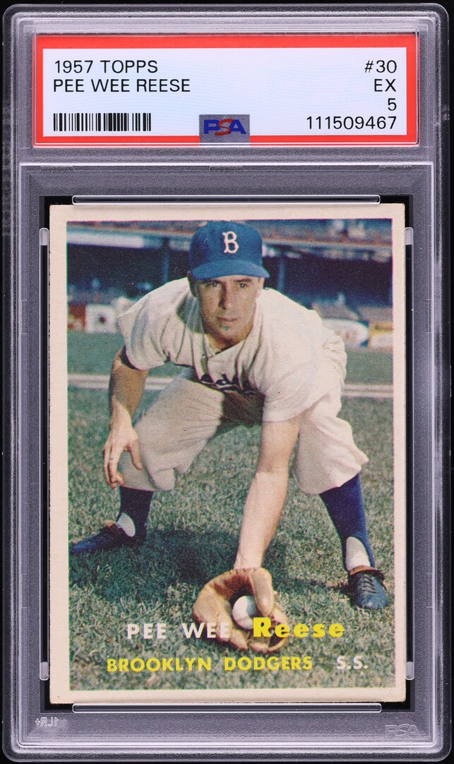 1957 Topps Pee Wee Reese #30 PSA 5 EX