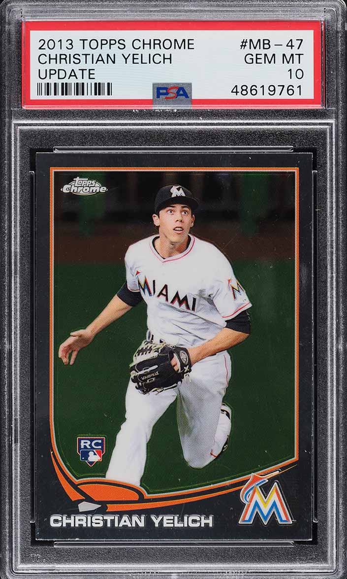 2013 Topps Chrome Update Christian Yelich ROOKIE #MB-47 PSA 10 GEM MINT