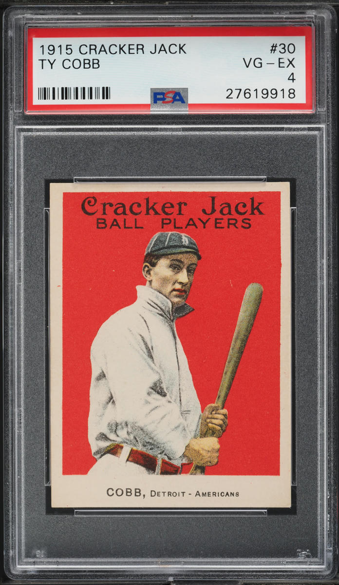 1915 Cracker Jack Ty Cobb #30 PSA 4 VGEX