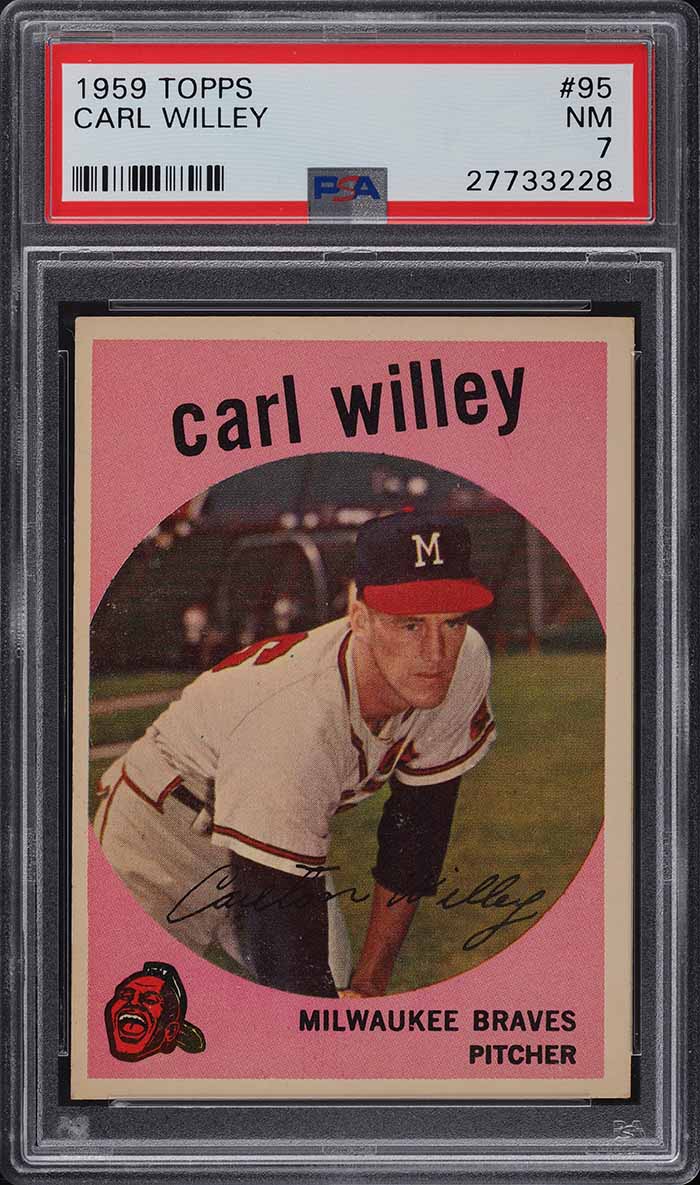 Carl Willey #95 1959 Topps Venezuelan Baseball