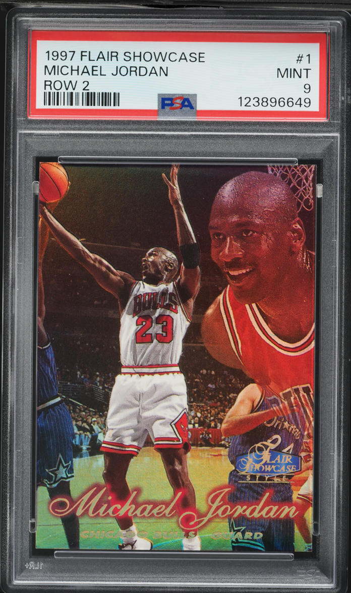 1997 Flair Showcase Row 2 Michael Jordan #1 PSA 9 MINT