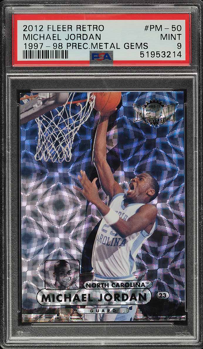 2012 Fleer Retro '97 Precious Metal Gems Michael Jordan /100 #PM-50 PSA 9 MINT