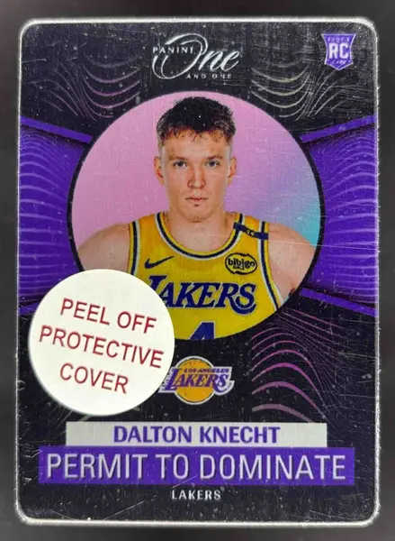 2024-25 Panini One and One Permit to Dominate #14 Dalton Knecht