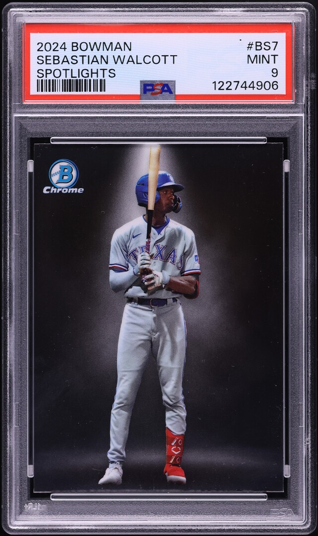 2024 Bowman Chrome Spotlights Sebastian Walcott #BS-7 PSA 9 MINT