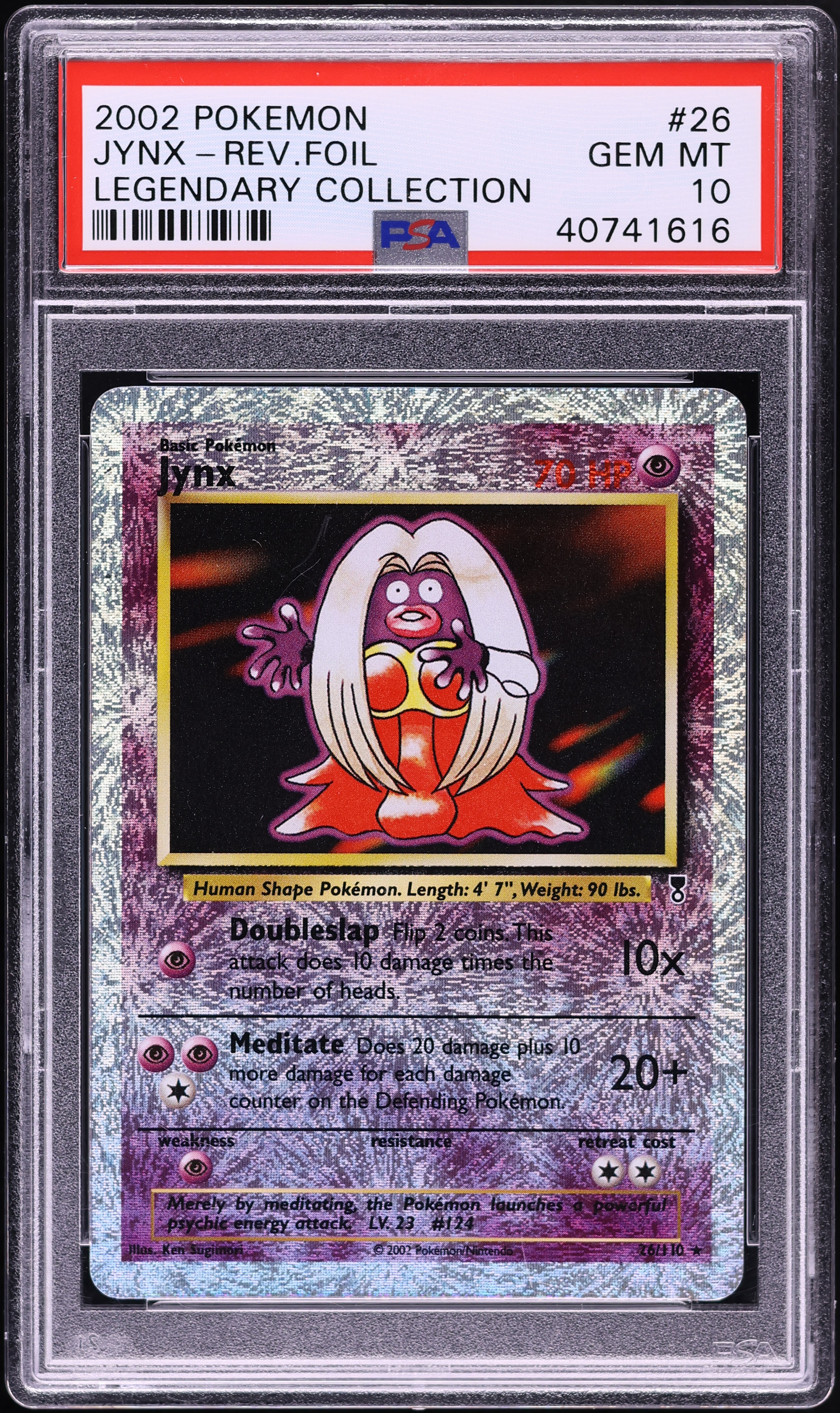 2002 Pokemon Legendary Collection Reverse Holo Jynx #26 PSA 10 GEM MINT