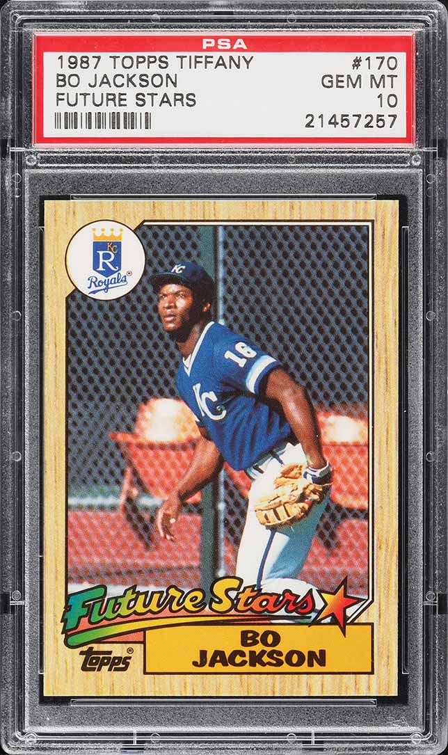 1987 Topps Tiffany Future Stars Bo Jackson ROOKIE #170 PSA 10 GEM MINT