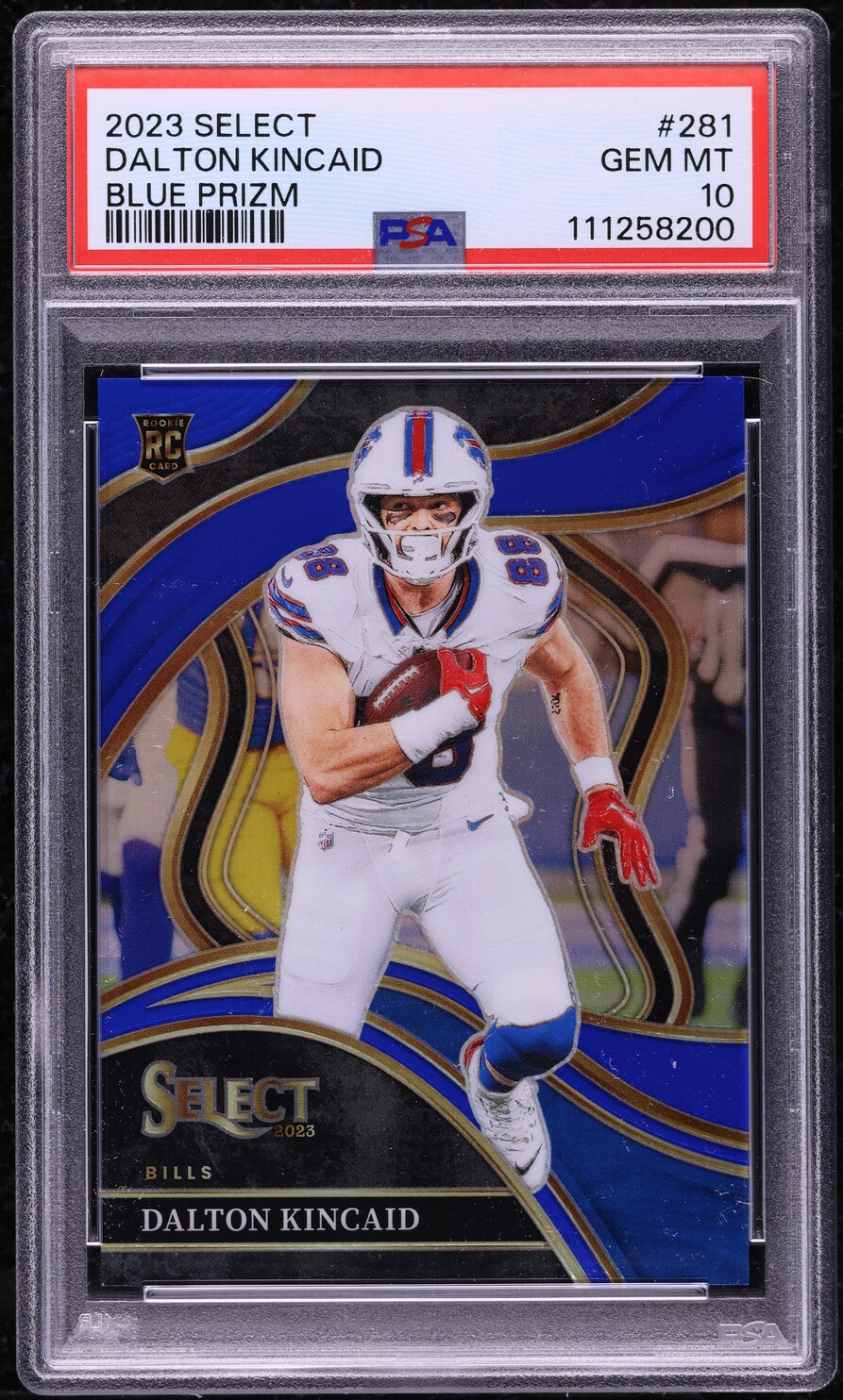 2023 Select Club Level Blue Prizm Dalton Kincaid ROOKIE /99 #281 PSA 10 GEM MINT