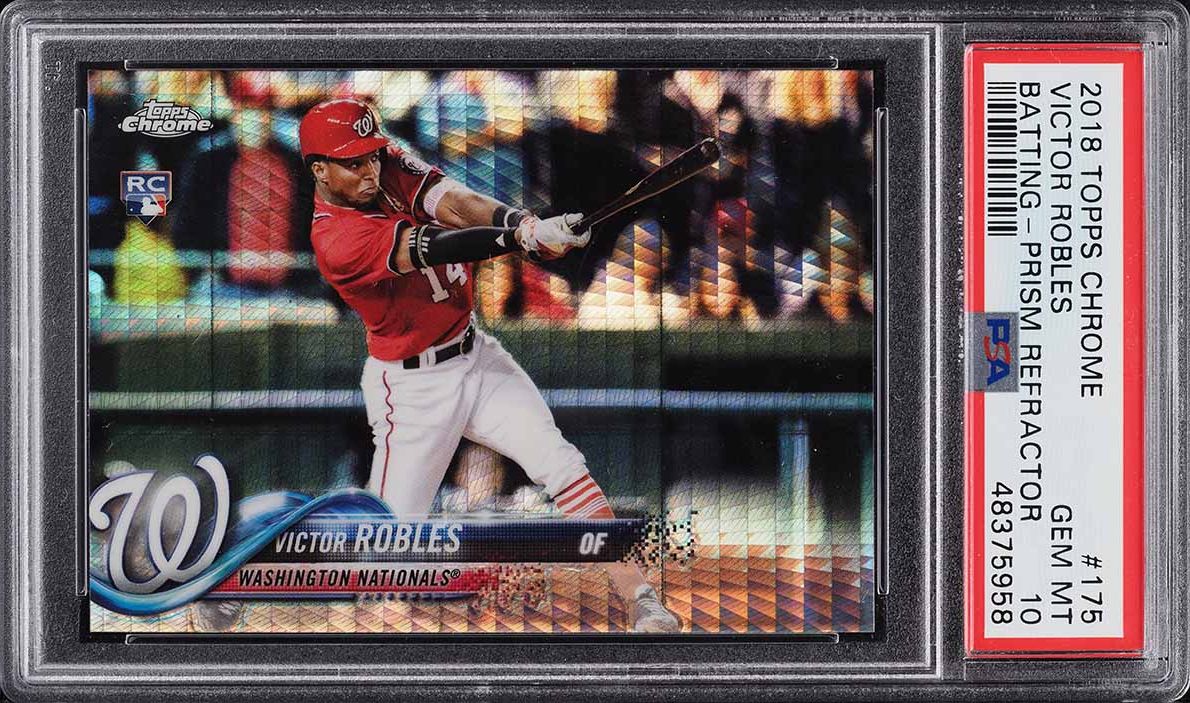 2018 Topps Chrome Xfractor Victor Robles ROOKIE RC #175 PSA 10 GEM MINT