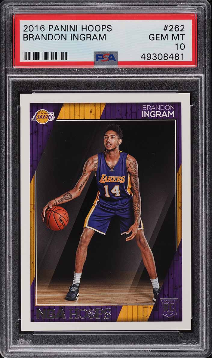 2016 Hoops Brandon Ingram ROOKIE RC #262 PSA 10 GEM MINT