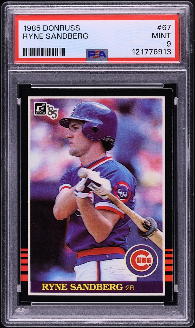 1985 Donruss Ryne Sandberg #67 PSA 9 MINT
