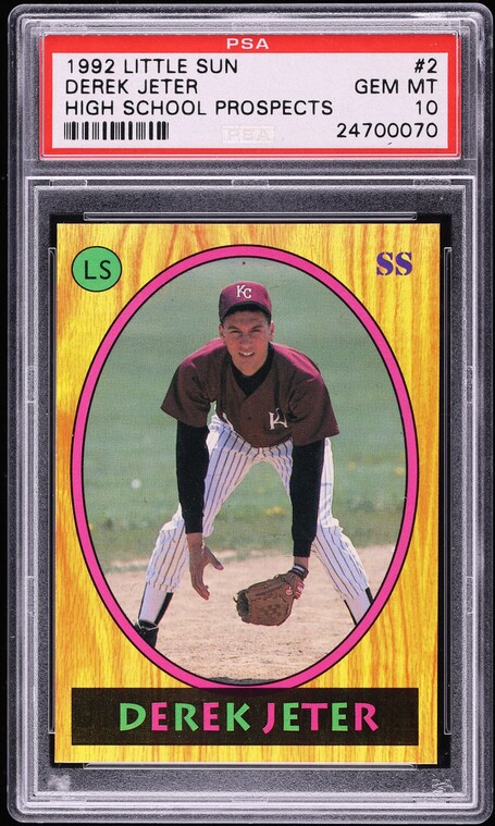 1992 Little Sun High School Prospects Derek Jeter ROOKIE #2 PSA 10 GEM MINT