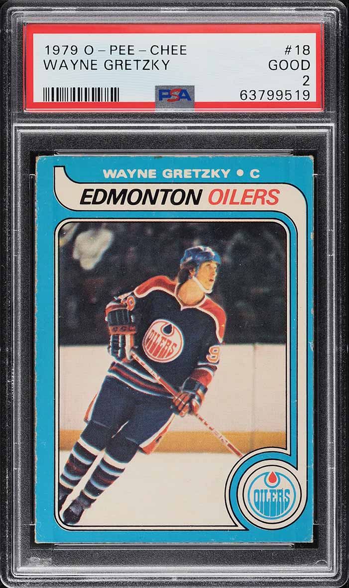 1979 O-Pee-Chee Hockey Wayne Gretzky ROOKIE #18 PSA 2 GD