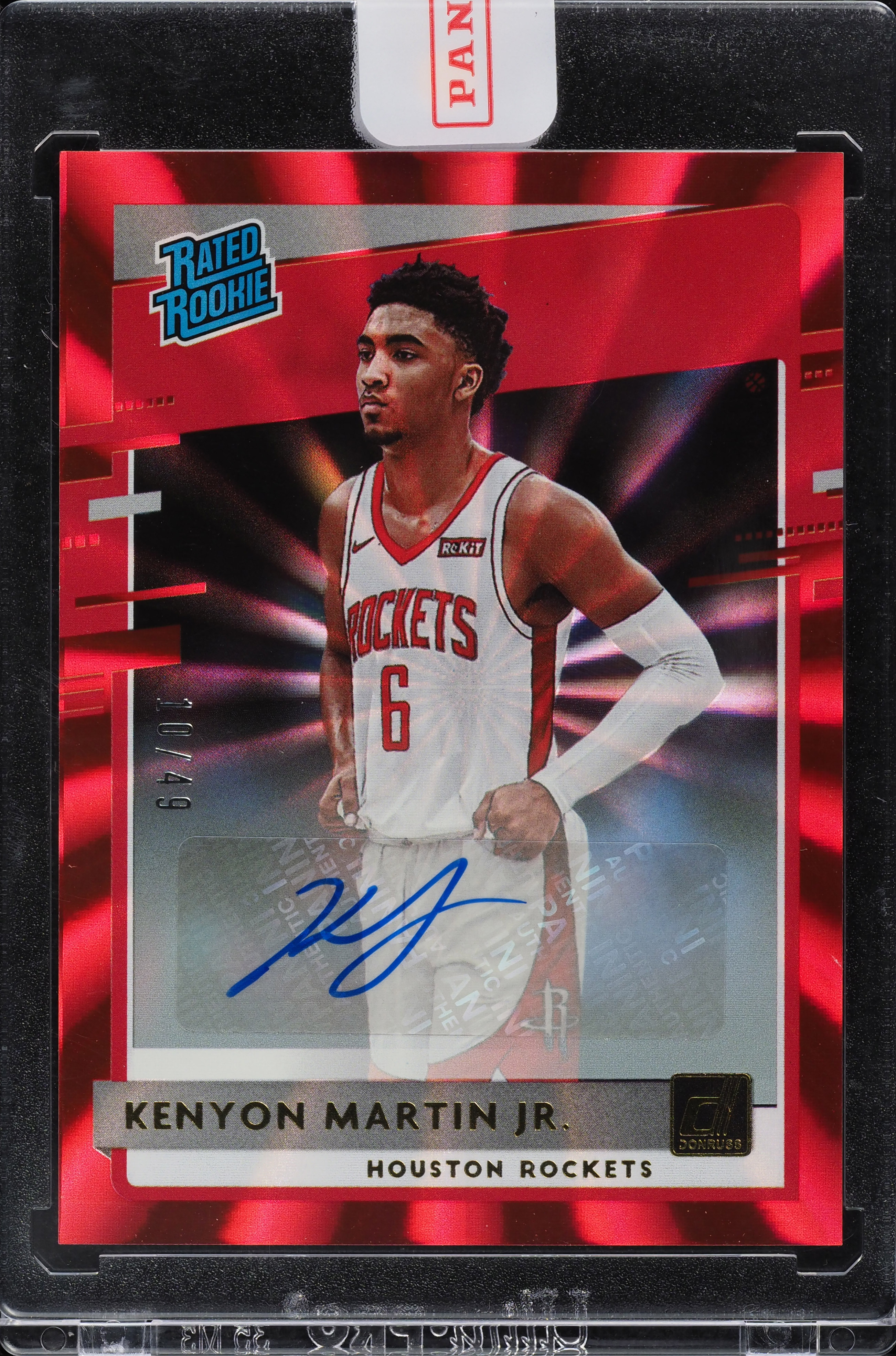 2020 Donruss Red Laser Kenyon Martin Jr. ROOKIE AUTO /49 #224