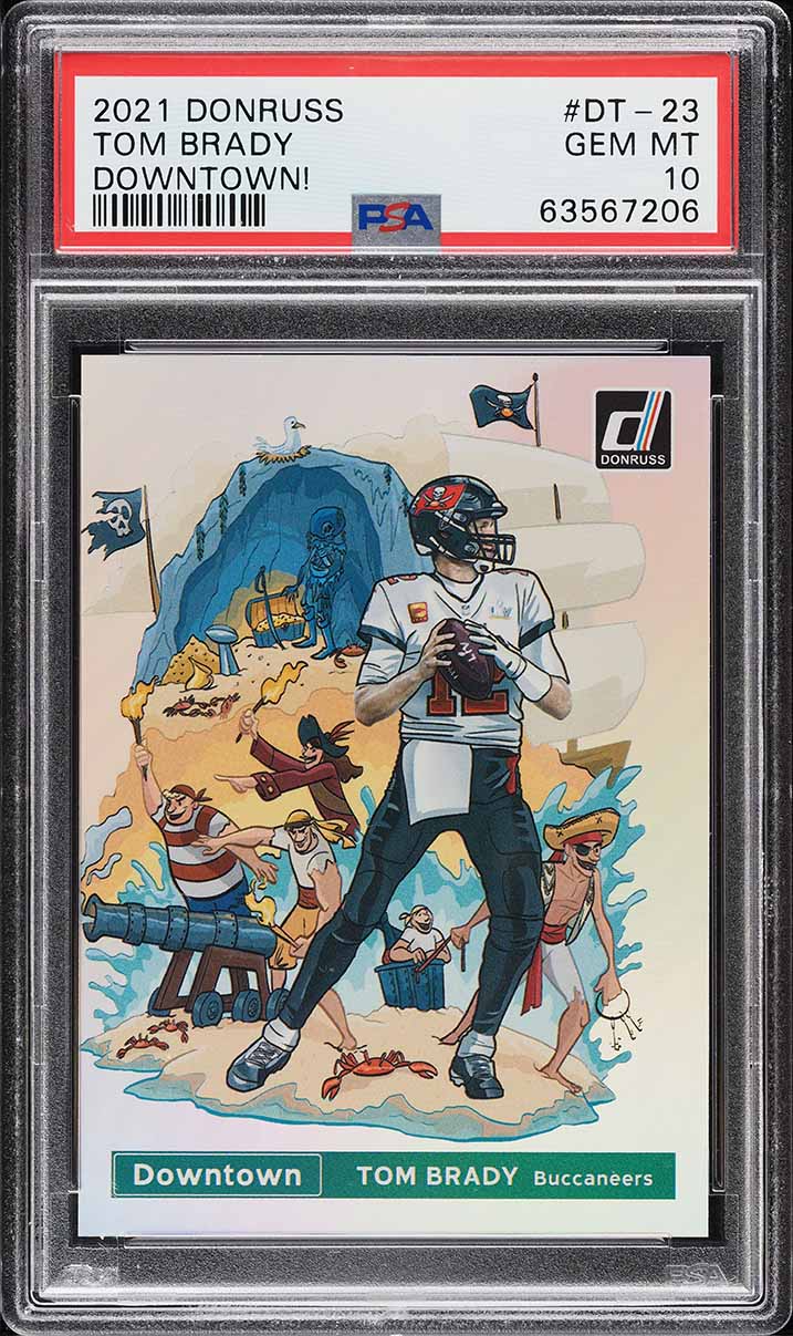 2021 Donruss Downtown Tom Brady #DT-23 PSA 10 GEM MINT